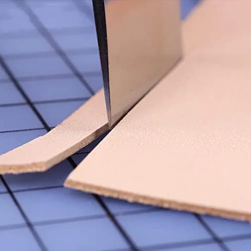 QMNNMA Leather Knife with Wooden Handle | Sharp Leather Cutting & Skiving Tool for Leathercraft thumbnail 7