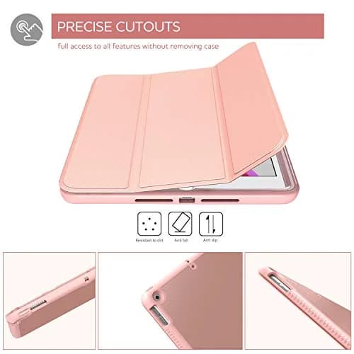 SURITCH Shockproof Leather Smart Cover Case for iPad 10.2 2021/2020/2019 | Auto Sleep/Wake Stand thumbnail 5