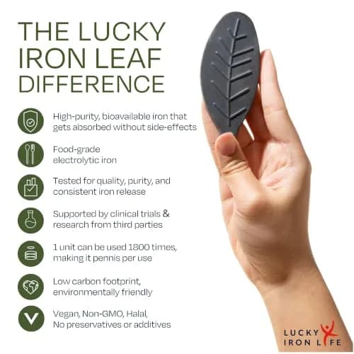 Lucky Iron Fish The Original Lucky Iron Leaf ® | No Side-Effect Iron Source, 5-Years Supply thumbnail 5