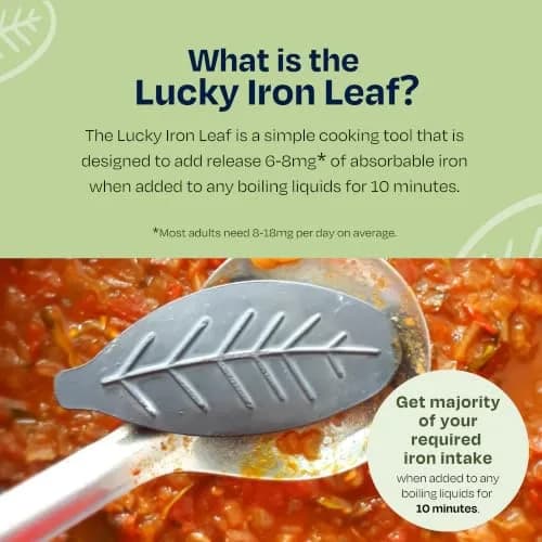 Lucky Iron Fish The Original Lucky Iron Leaf ® | No Side-Effect Iron Source, 5-Years Supply thumbnail 2