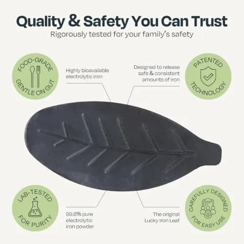 Lucky Iron Fish The Original Lucky Iron Leaf ® | No Side-Effect Iron Source, 5-Years Supply thumbnail 3