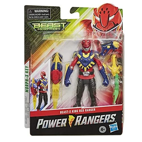 Power Rangers Beast Morphers Beast-X King Red Ranger 6-inch Action Figure Toy Inspired by The TV Show thumbnail 2