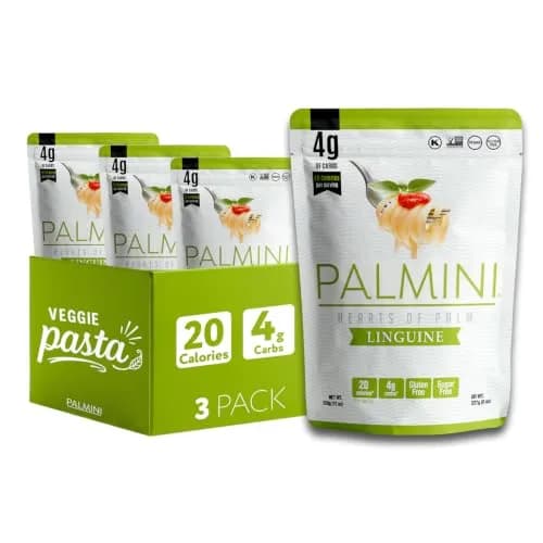 Palmini Linguine Hearts of Palm Pasta | Low Carb, Keto, Gluten Free, Vegan, Non-GMO (12oz Pack of 3) thumbnail 1