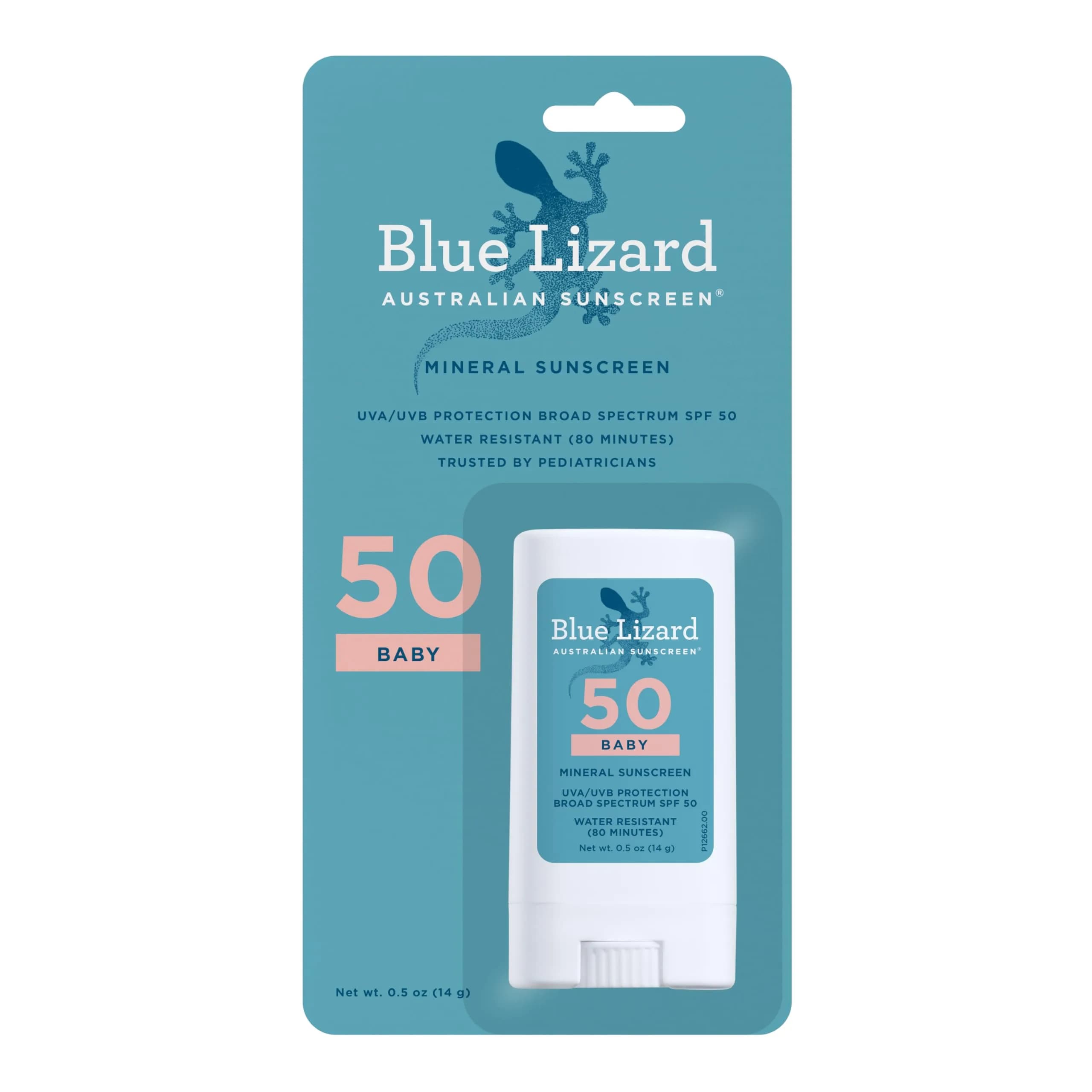 Blue Lizard Baby Mineral Sunscreen Stick SPF 50+ 15ml (0.5 Fl Oz) | Zinc Oxide Sunscreen for Sensitive Skin - main product image