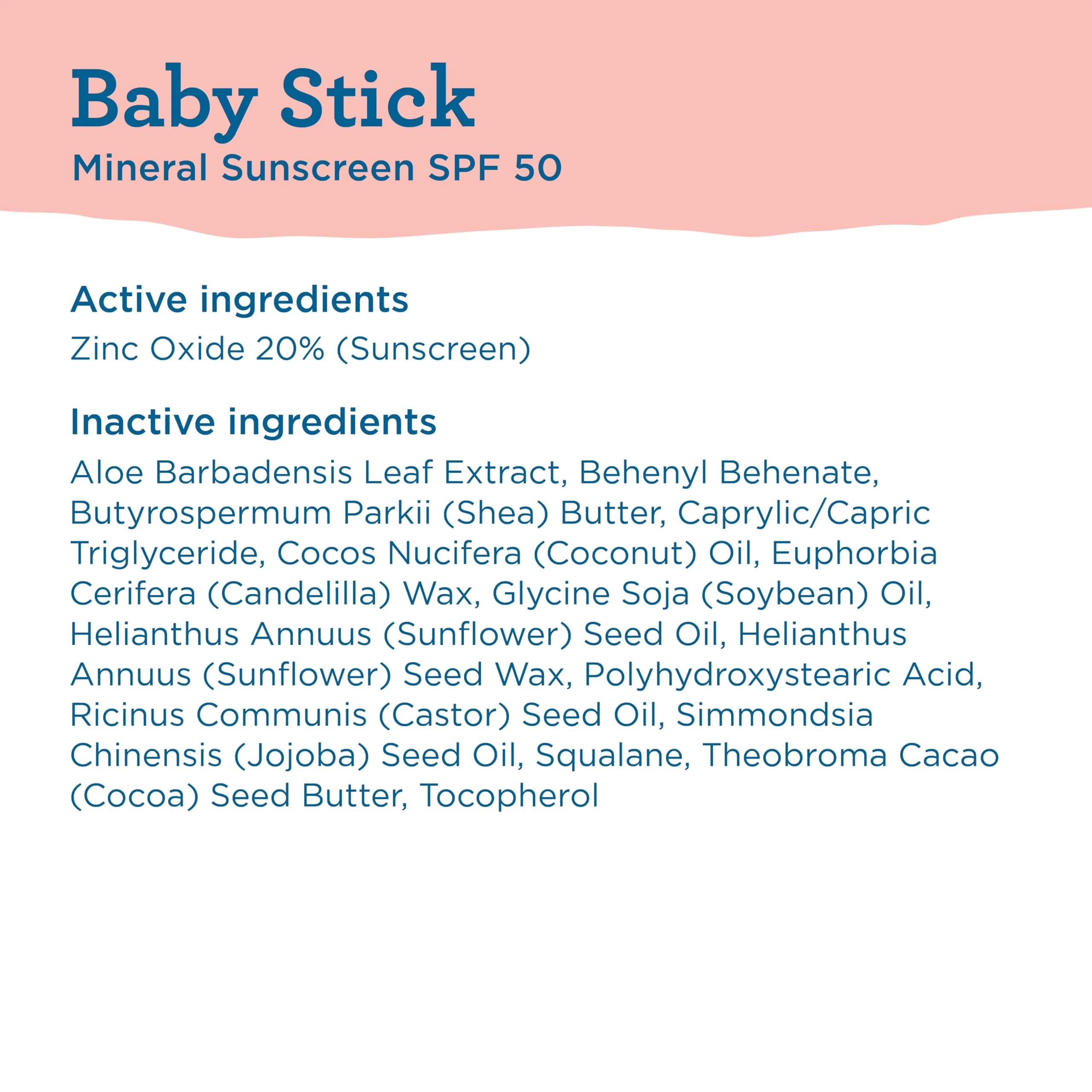 Blue Lizard Baby Mineral Sunscreen Stick SPF 50+ 15ml (0.5 Fl Oz) | Zinc Oxide Sunscreen for Sensitive Skin - view 7