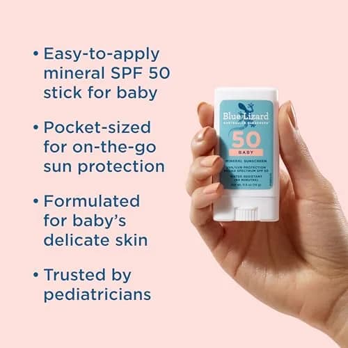 Blue Lizard Baby Mineral Sunscreen Stick SPF 50+ 15ml (0.5 Fl Oz) | Zinc Oxide Sunscreen for Sensitive Skin thumbnail 2