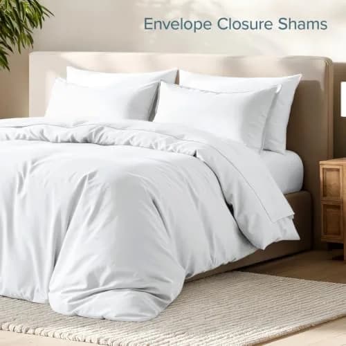Bare Home Duvet Cover Set 1800 Ultra-Soft Oversized Queen | Breathable Microfiber, Easy Care (70-120 chars) thumbnail 4