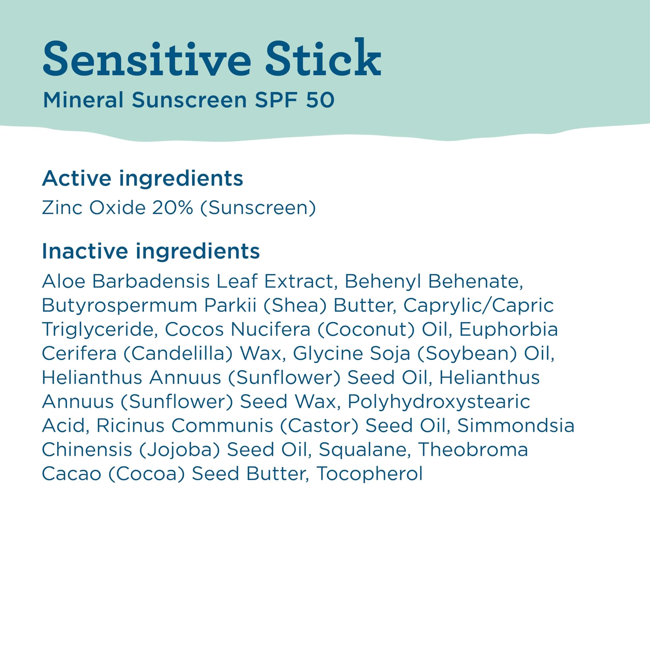 BLUE LIZARD Sensitive Mineral Sunscreen Stick SPF 50, Zinc Oxide, 14g (0.5 Oz) | Water Resistant Sunscreen for Sensitive Skin - view 7