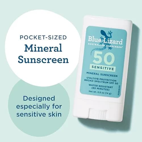BLUE LIZARD Sensitive Mineral Sunscreen Stick SPF 50+ 15ml (0.5 Oz) | Reef-Safe Zinc Oxide Protection thumbnail 4