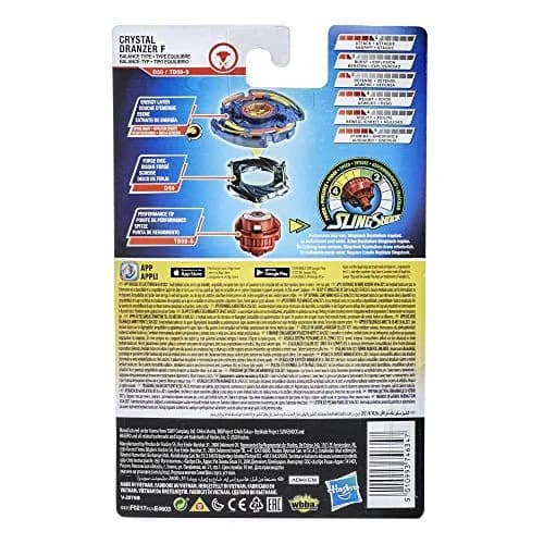 Beyblade Burst Rise Slingshock Crystal Dranzer F Starter Pack | Right/Left-Spin Battling Top Toy for Ages 8+ thumbnail 4
