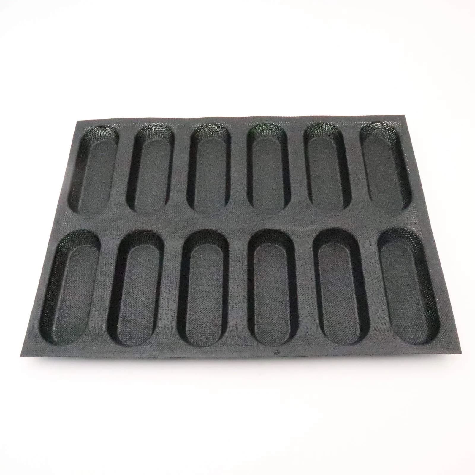 Bluedrop Silicone Hot Dog Bread Forms Mini Baby Sandwich Baking Molds Food grade Perforated Oven Safe - main product image