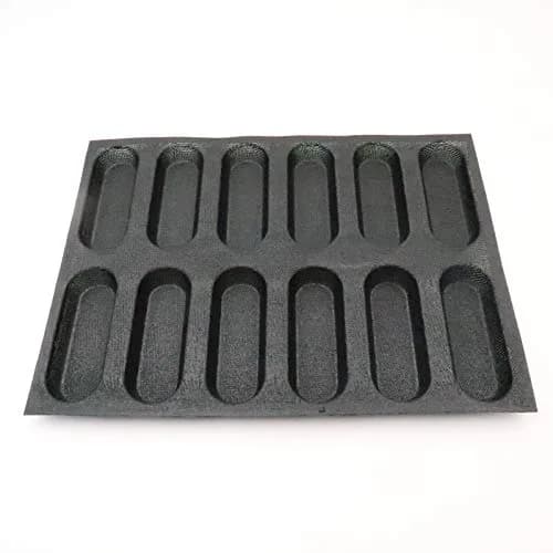 Bluedrop Silicone Hot Dog Bread Forms Mini Baby Sandwich Baking Molds Food grade Perforated Oven Safe thumbnail 1