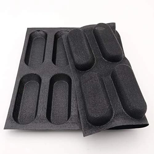 Bluedrop Silicone Hot Dog Bread Forms Mini Baby Sandwich Baking Molds Food grade Perforated Oven Safe thumbnail 3