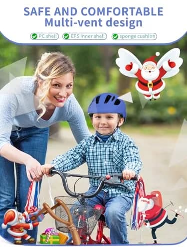 XJD Toddler Bike Helmet for Kids Boys Girls - Blue, Small (52-56 cm) thumbnail 4