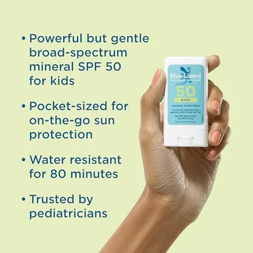 Blue Lizard Kids Mineral SPF 50 Sunscreen Stick 14g (0.5 oz) | Reef-Friendly, Fragrance-Free thumbnail 2