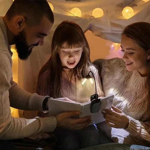 Vekkia 14 LED Rechargeable Book Light 10.1cm (4.0in) | 3 Color Modes, 3 Brightness Levels, Eye Care Lamp thumbnail 4