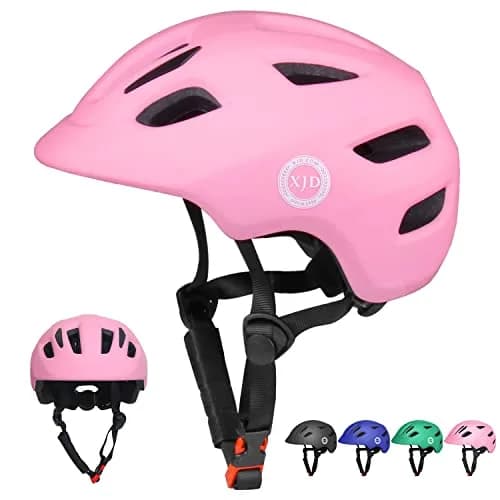 XJD Toddler Helmet Kids Bike Helmet Baby Multi-Sport Adjustable Skateboard Helmet for Kids Boys Girls Infant Lightweight Green X-Small 46-51 cm — Pink / Small: 20.47"- 22.05" / 52-56 cm