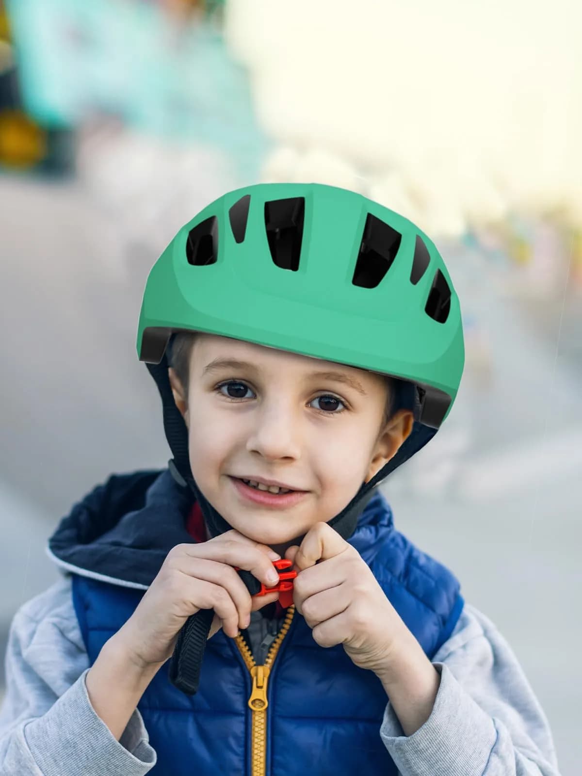 XJD Toddler Helmet Kids Bike Helmet Baby Multi-Sport Adjustable Skateboard Helmet for Kids Boys Girls Infant Lightweight Green X-Small 46-51 cm - view 8