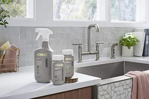 Kohler Faucet Cleaner, Kitchen and Bathroom Cleaner, Streak-Free Shine, Ammonia and Alcohol-Free, 28 Fl Oz (794 ml) thumbnail 8