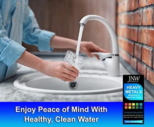 JNW Direct Heavy Metals Water Test Kit 20 Strips | Test Iron, Copper, Lead, Mercury thumbnail 4