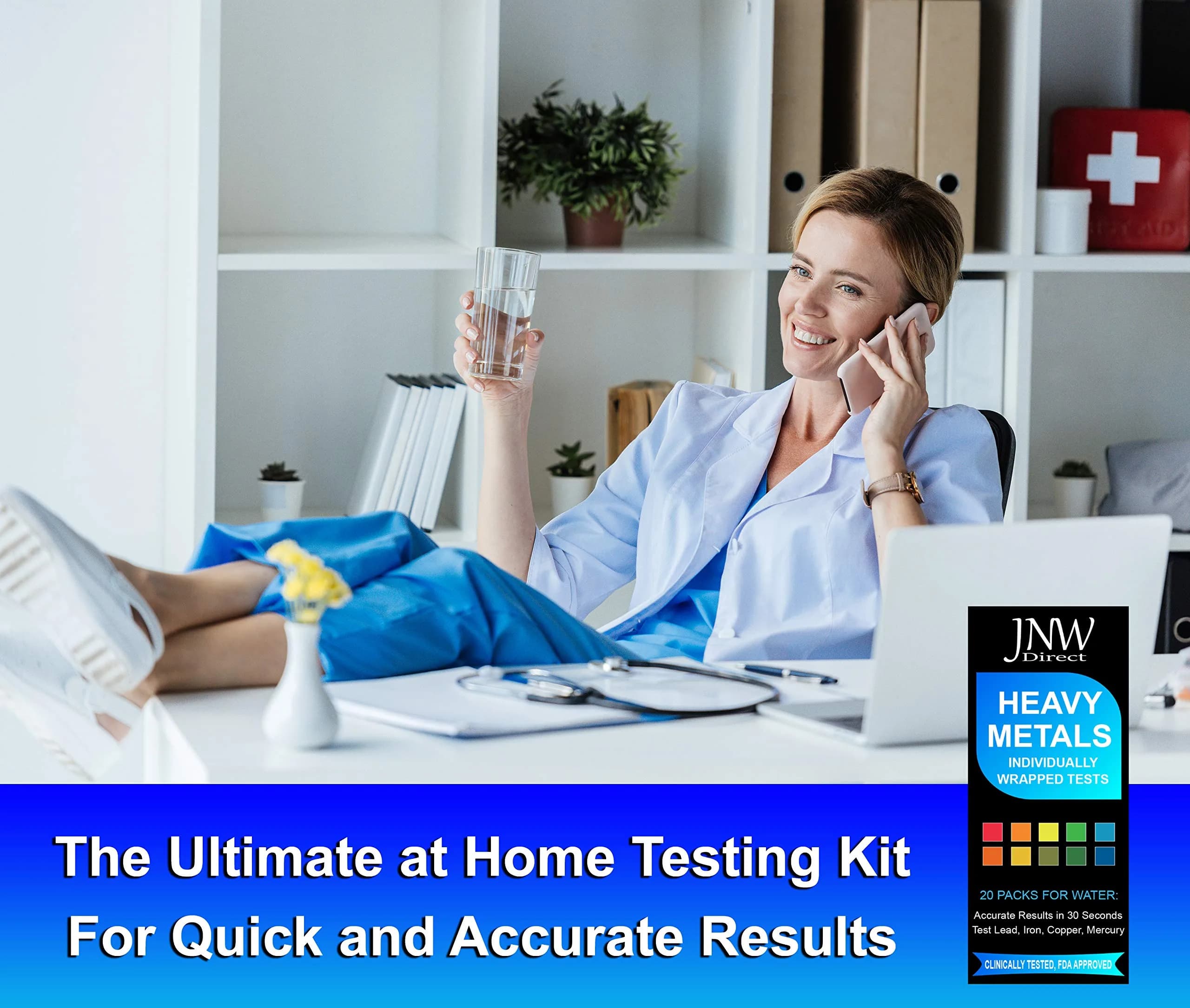 JNW Direct Heavy Metals Water Test Kit 20 Strips | Test Iron, Copper, Lead, Mercury - view 6