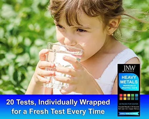 JNW Direct Heavy Metals Water Test Kit 20 Strips | Test Iron, Copper, Lead, Mercury thumbnail 7
