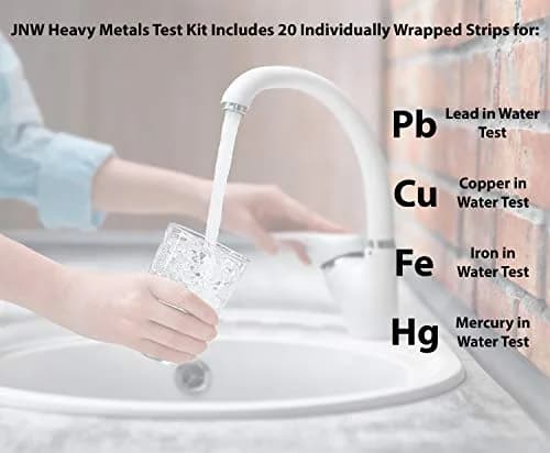 JNW Direct Heavy Metals Water Test Kit 20 Strips | Test Iron, Copper, Lead, Mercury thumbnail 9