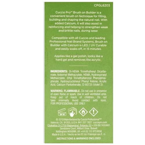 Cuccio Brush-On Builder Gel With Calcium 0.43 Fl Oz | Clear, Strengthening & Long-Lasting thumbnail 7