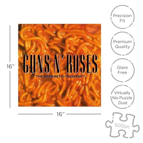 RockSaws Guns N' Roses The Spaghetti Incident? 500 Piece Jigsaw Puzzle | Officially Licensed Music Memorabilia, 16 x 16 inches thumbnail 2