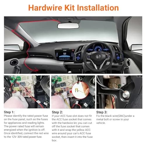 VANTRUE USB-C Hardwire Kit 11.5ft | 12V-24V to 5V ACC Parking Mode thumbnail 5