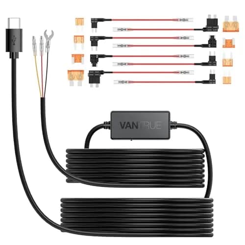 VANTRUE USB-C Hardwire Kit 11.5ft | 12V-24V to 5V ACC Parking Mode thumbnail 1