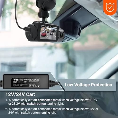 VANTRUE USB-C Hardwire Kit 11.5ft | 12V-24V to 5V ACC Parking Mode thumbnail 3
