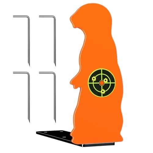 Highwild Resetting Target for .22 Caliber Rimfire | 2.5 Inch Steel Prairie Dog Silhouette thumbnail 1