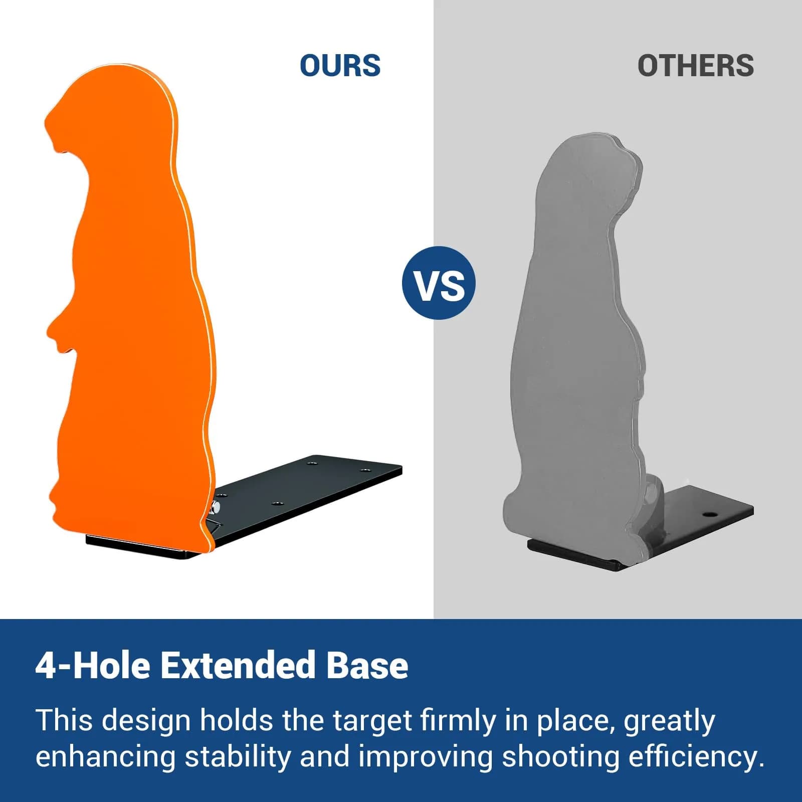 Highwild Resetting Target for .22 Caliber Rimfire | 2.5 Inch Steel Prairie Dog Silhouette - view 4