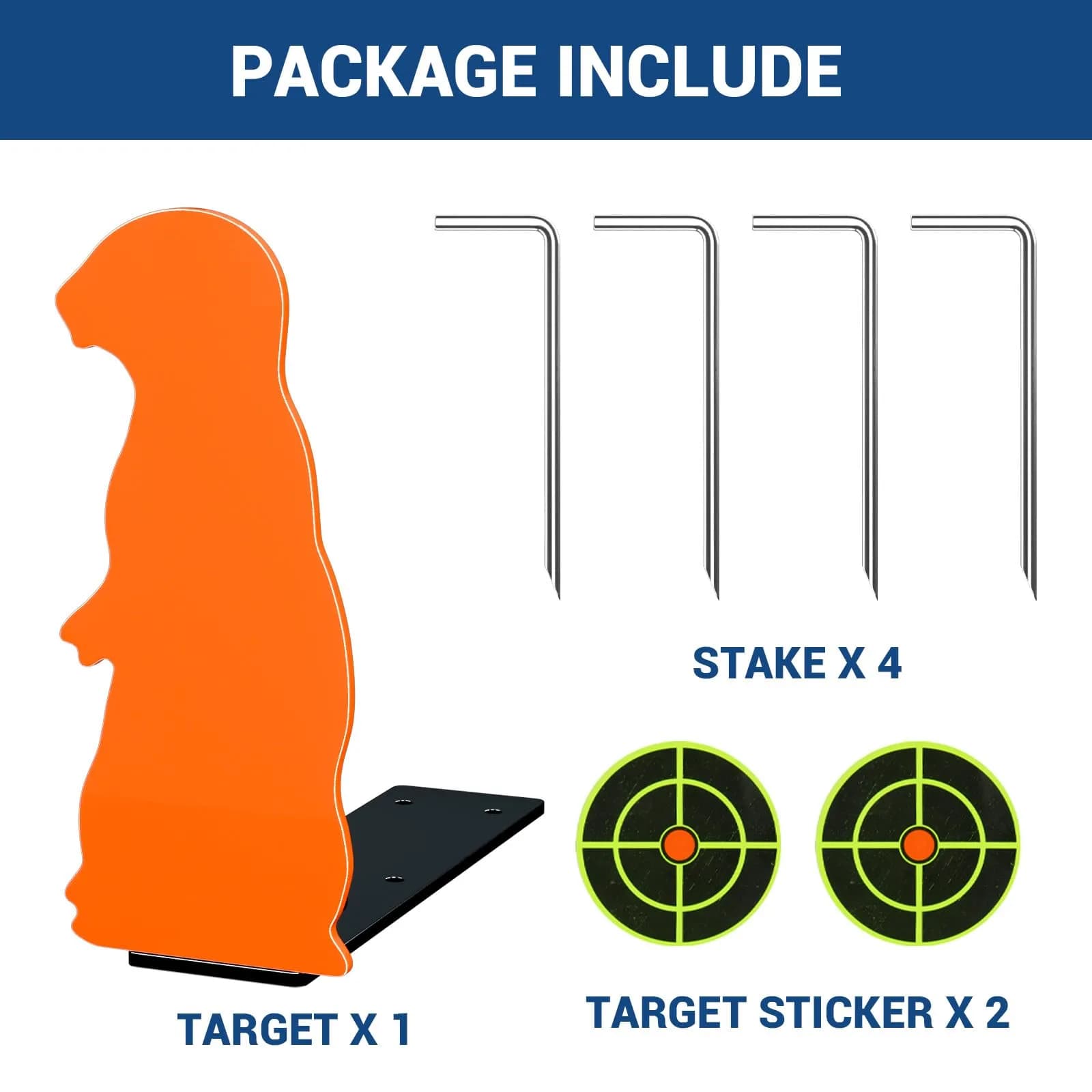 Highwild Resetting Target for .22 Caliber Rimfire | 2.5 Inch Steel Prairie Dog Silhouette - view 6