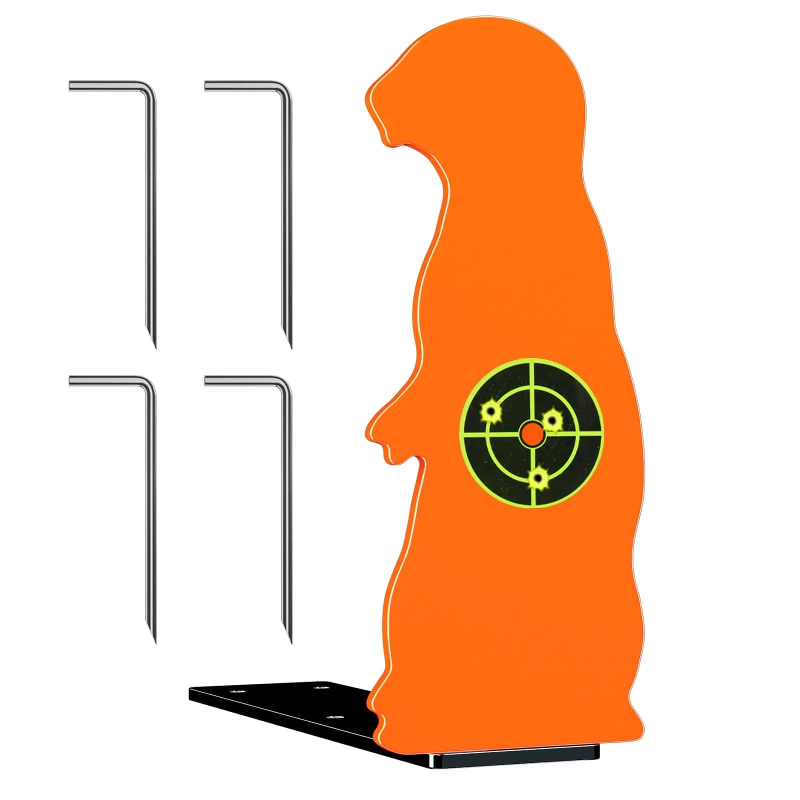 Highwild Resetting Target for .22 Caliber Rimfire | 2.5 Inch Steel Prairie Dog Silhouette - main product image