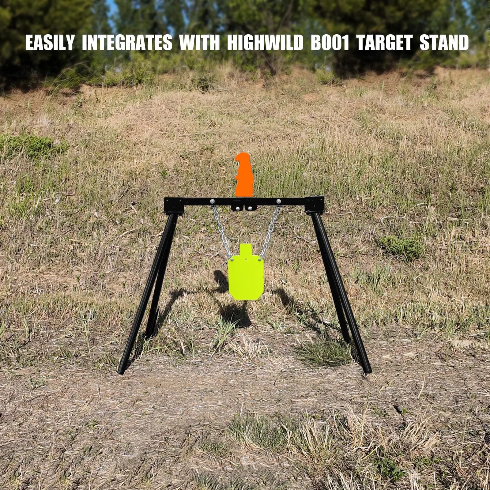 Highwild Resetting Target for .22 Caliber Rimfire | 2.5 Inch Steel Prairie Dog Silhouette - view 7