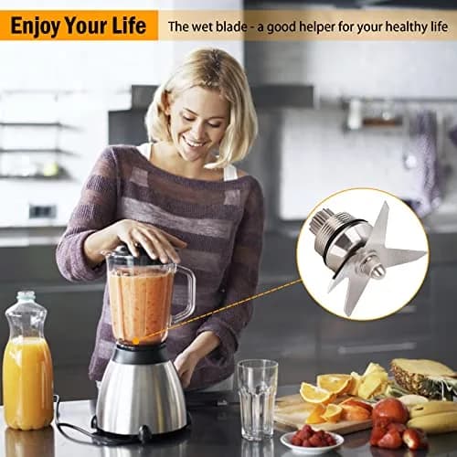 BTNTVEN Blender Blade Replacement Part for Vitamix 32oz & 64oz | Stainless Steel Wet Blade Compatible with 5200 Series Blender Mixer thumbnail 7