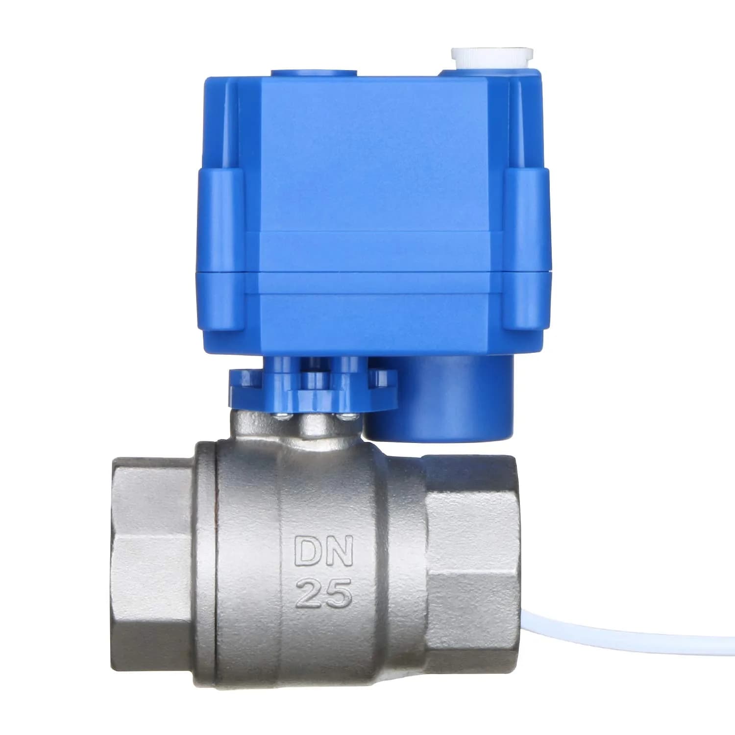 U.S. Solid Motorized Ball Valve 1" NSF Certified 304SS Full Port 9-24V AC/DC | Auto Return - view 4