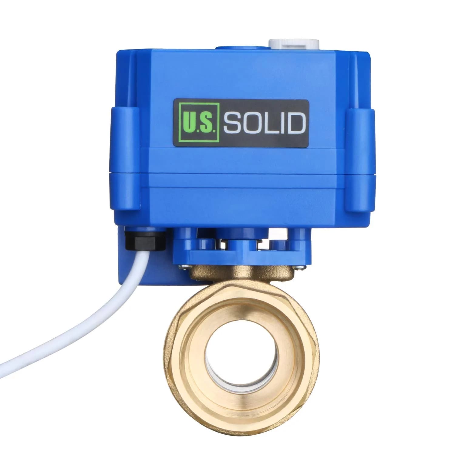 U.S. Solid Motorized Brass Ball Valve 1" Standard Port | 9-24V AC/DC Auto Return - view 5