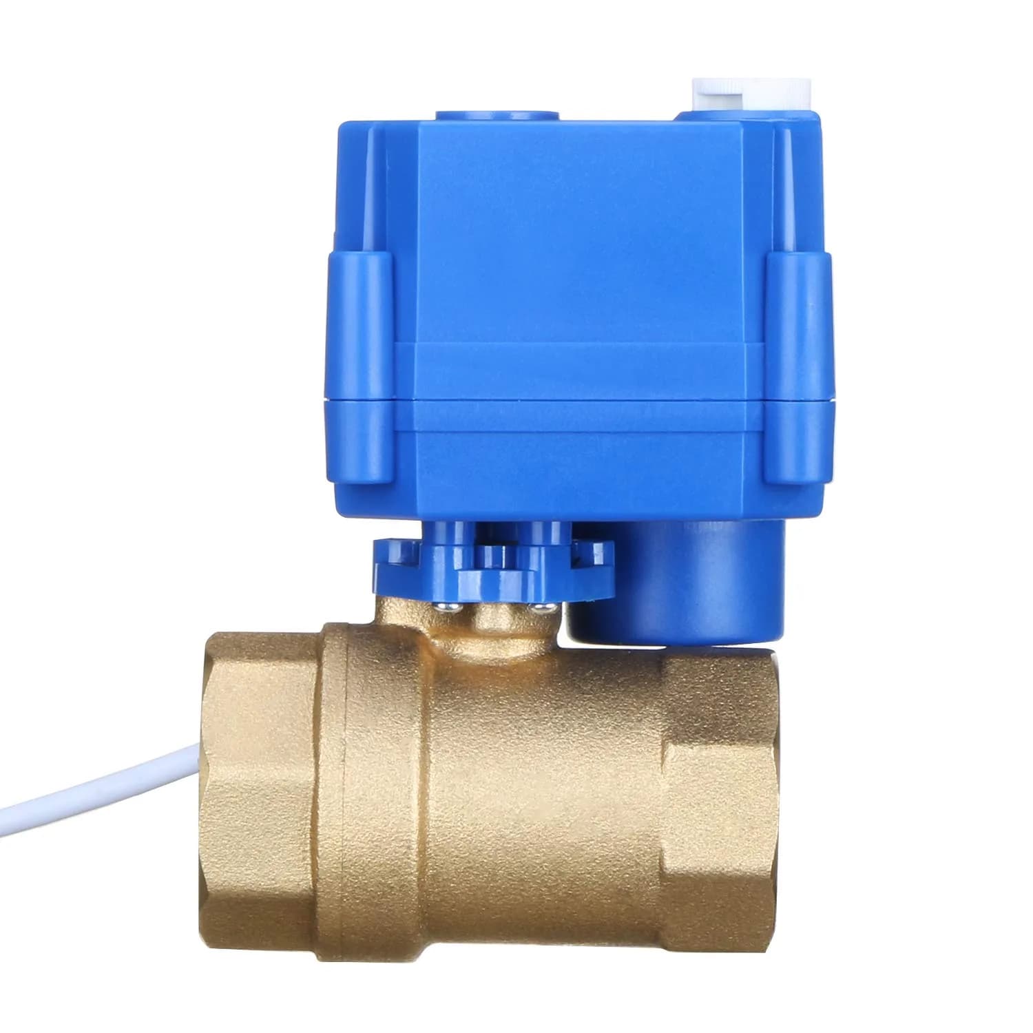 U.S. Solid Motorized Brass Ball Valve 1" Standard Port | 9-24V AC/DC Auto Return - view 4