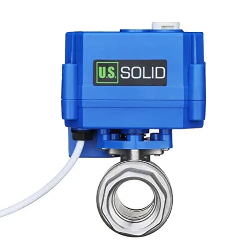 U.S. Solid Motorized Ball Valve 3/4" NSF Certified 304SS Full Port 9-24V AC/DC | 19.05mm (0.75 Inch) NPT thumbnail 2