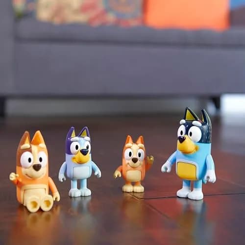 Bluey Family Figure 4-Pack, Poseable Toys with Bingo & Bandit | ASTM-Tested, Non-Toxic Plastic thumbnail 7