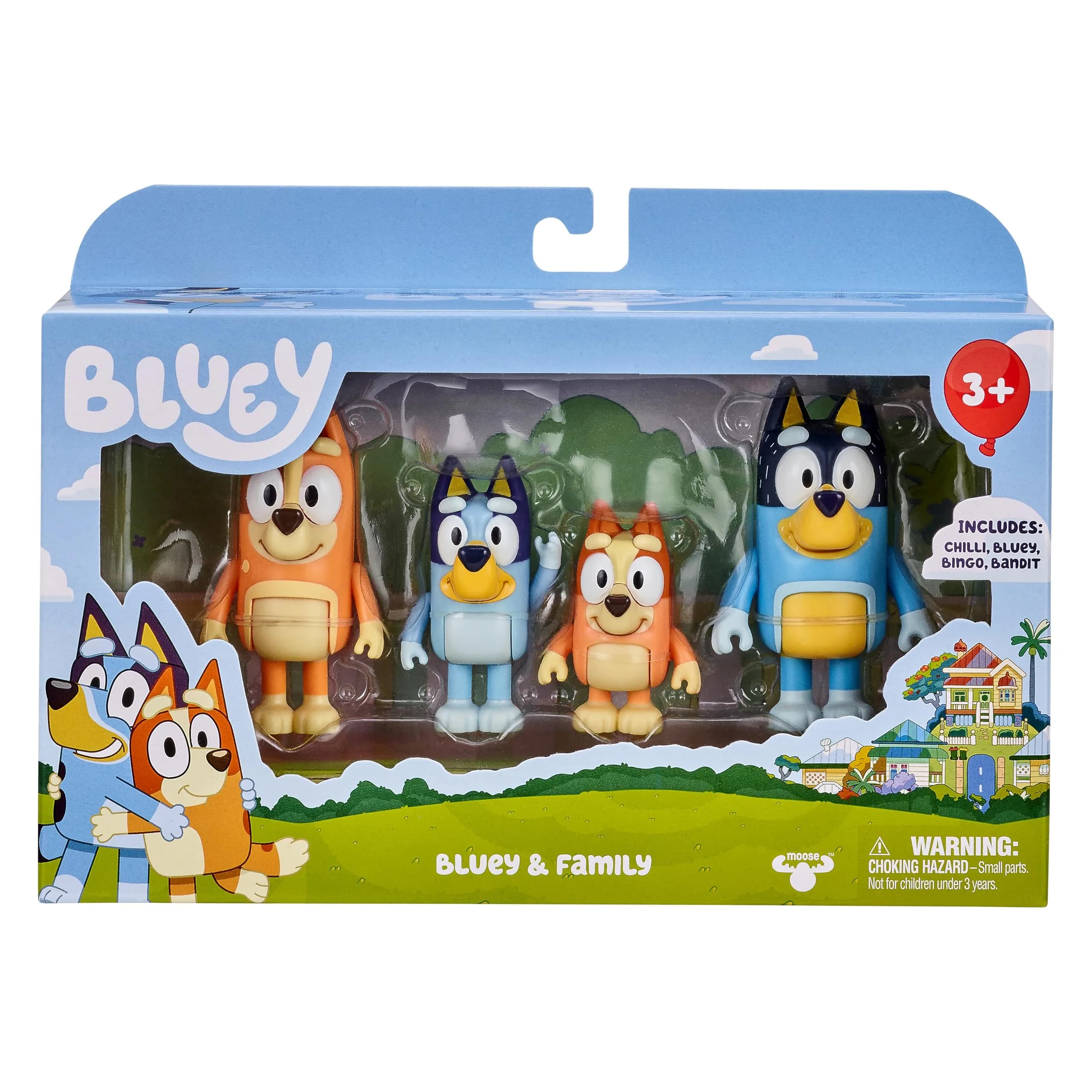 Bluey Family Figure 4-Pack, Poseable Toys with Bingo & Bandit | ASTM-Tested, Non-Toxic Plastic - view 9