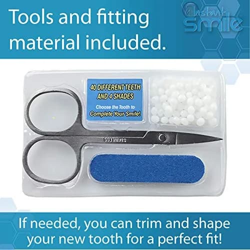 Instant Smile Complete Your Smile Temporary Tooth Replacement Kit - Replace a Missing Tooth in Minutes - Patented thumbnail 4