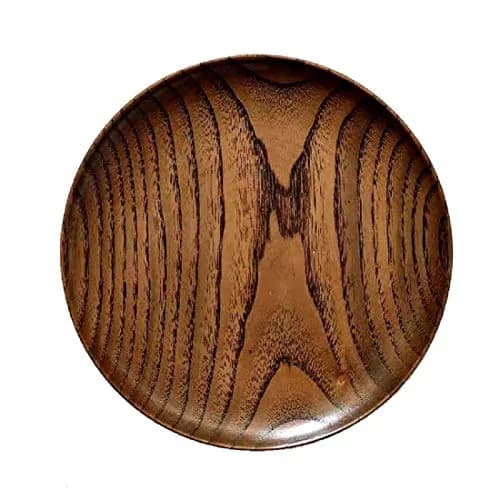 HomeImpel Round Wood Dish, 15cm | Elegant Acacia Wooden Plate for Dessert & Decor thumbnail 1
