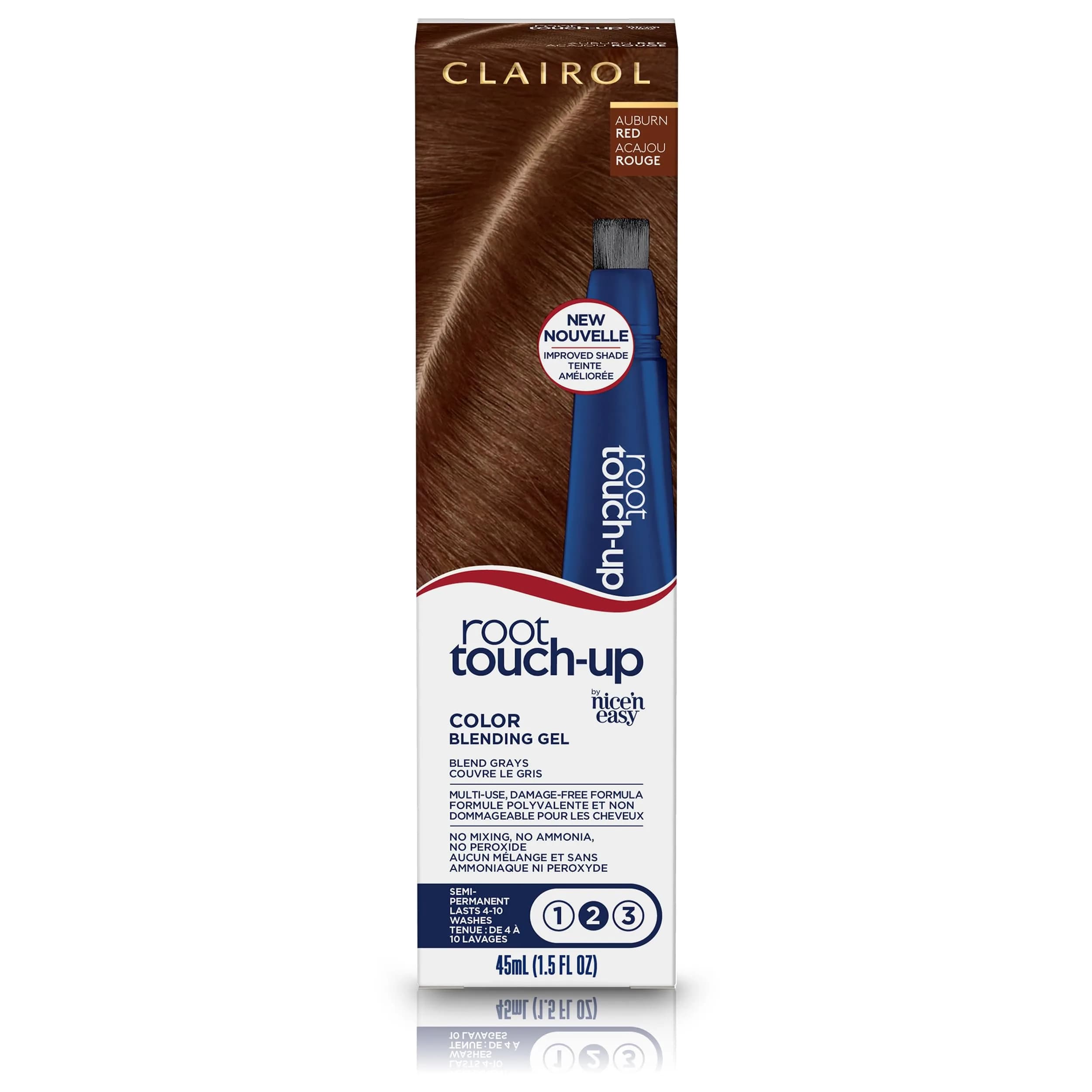 Clairol Root Touch-Up Gel 5R Auburn Red 44ml (1.5 Fl Oz) | Semi-Permanent Gray Blending - main product image