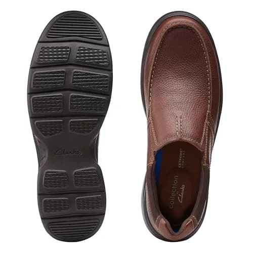 Clarks Men’s Bradley Free Loafer, Tan Tumbled Leather, 11 | Slip-On Comfort with Ortholite thumbnail 8