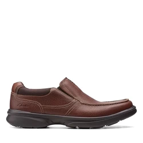 Clarks Men’s Bradley Free Loafer, Tan Tumbled Leather, 11 | Slip-On Comfort with Ortholite thumbnail 2