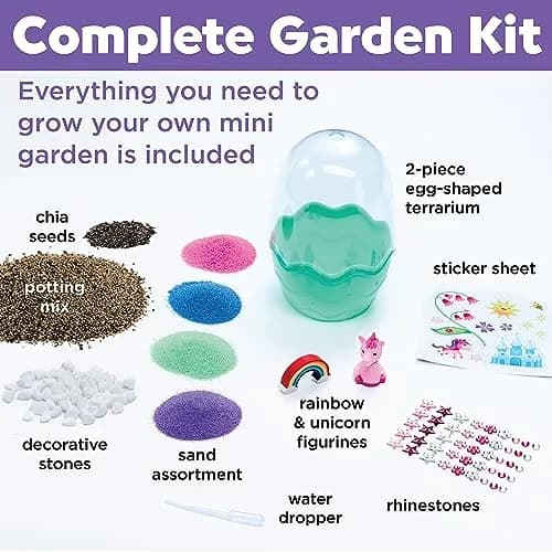 Creativity for Kids Unicorn Egg Terrarium Mini Garden Kit | 17.78 cm (7 in) h x 12.07 cm (4.75 in) w thumbnail 5